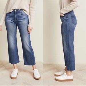 7 For All Mankind Cropped Alexa Flare Jeans SZ 31